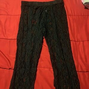 Lace leggings size: M Black